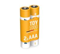 ANSMANN Toy NiMH - Pilas Micro AAA Tipo 1000 (mín. 800 mAh) maxE (2 Unidades, níquel-Metal, hidruro Micro AAA/1,2 V, con Muy Baja autodescarga Mediante tecnología maxE)