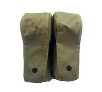 ANSNOW 1 Bolsa para Cargadores Tácticos Molle Dobles Ak, Bolsa Militar para Airsoft Paintball, Soporte para Cargadores Dea M4, Bolsa para Accesorios de Chaleco de Caza/Od