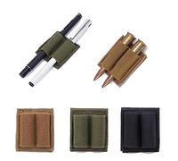 ANSNOW 3 Piezas de Soporte de Munición Rede Elasticidad de Nailon, Bolsa de Culata para Dos Cartuchos Dea, Portador de Munición para Rifles Soporte Adicional Lateral Y de Culata para Rifle con Fuert