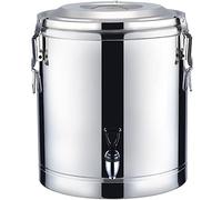 ANSNOW Barril Aislado con Grifo, Dispensador de Bebidas con Cubo de Té con Leche Aislado de Acero Inoxidable de Doble Capa, Contenedor para Fiestas, Buffets, Hoteles/201/10L