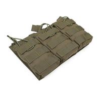 ANSNOW Bolsa Táctica para Tres Cargadores G36, Portamuniciones con Clip para Cartuchos de Camuflaje, Soporte para Munición, Equipo de Tiro con Airsoft para Exteriores, Accesorio para Chaleco/Negro