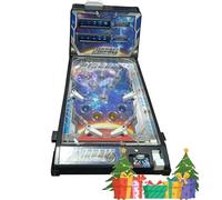ANSNOW Máquina de Juego de Pinball para el Hogar, Interesante Máquina de Pinball Interactiva para Padres E Hijos, Juguete de Pinball Fácil de Transportar con Anotador, Luces Y Música/Negro