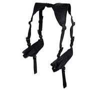 ANSNOW Pistolera Táctica Universal de Doble Dibujo para Hombro, Banda Elástica Ajustable para Mujeres Y Hombres/Negro/Tamaño Libre