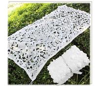 ANSNOW Red de Camuflaje Blanca, Pérgola de Jardín, Red de Sombra Decorativa para Patio, Red de Camuflaje Militar, Camping, Caza, Al Aire Libre, Protección de Privacidad, Cubierta de Coche, Red de Camu