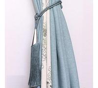 ANSNOW Tieback Borla 2 Uds Cortina Tiebacks Correas de Soporte Atar Borla Colgante Bola Cortina Accesorios Tie Back Borla Cortina Tieback/Azul Claro