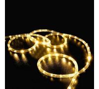 anso Guirnalda de luces LED con alimentación solar, tira de luces de cuerda de hadas impermeable para jardín, patio, camino (luz blanca cálida, 20,1 m 200 LED)