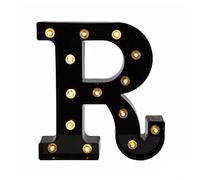 anso Luz LED negra con 26 letras inglesas, luz nocturna grande, luces luminosas para el hogar, fiesta de cumpleaños (R)