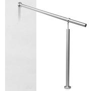 Ansobea Pasamanos de acero inoxidable 160 cm, barandilla de entrada, barandilla para escaleras, pasamanos de pared, barandilla de escalera, barandilla de acero inoxidable