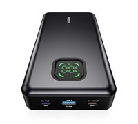 ANSODY Laptop Power Bank 100W MAX 25000mAh batería Externa con 2 Puertos USB C Powerbank con Cargador portátil con Pantalla Digital, Compatible con, iPhone 16/15, Samsung, DELL(Gris) (Negro)