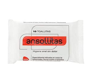 Ansollitas Higiene anal sin dolor, 10 toallitas