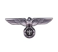 AnsonBoy WWII alemán Waffen SS Visera Gorra águila águilas Insignia Broche de Metal