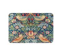 Ansouyi Alfombra de baño de 20 x 30 pulgadas, diseño floral de ladrón de fresas, antideslizante, lavable, alfombra de suelo para cocina y dormitorio