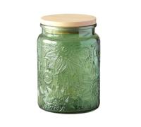 ANSQU Tarro de cocina de colores vintage de 700 ml con tapa, tarro decorativo de cocina para café, té, dulces, galletas