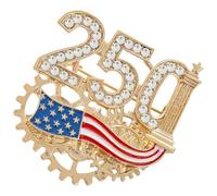 Ansteck Pins - Metall Strass Patriotische Gedenkabzeichen, Glitzernd Elegant Hochwertig Design, Dekorative Broschen Stilvoll | Veteranen Jacken Rucksack Anzüge Memorial Day Feierlichkeiten Events