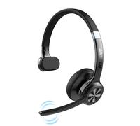 ANSTEN Auriculares Bluetooth con micrófono | Auriculares inalámbricos con cancelación de ruido, 30 horas de llamadas, auriculares para PC Bluetooth V5.2 para centro de llamadas, oficina, zoom