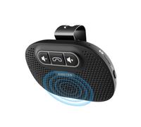 ANSTEN Manos Libres Coche Bluetooth 5.0 Micrófono Incorporado, Bluetooth Coche Parrot Manos Libres para Coche se Puede Utilizar para GPS, Música, Llamadas, iOS Siri y Asistente de Voz