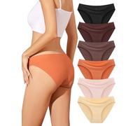 ANSUKOO Bragas Sin Costuras Mujer Pack,Braguitas Bikini Femenina Invisible,Bragas BrasileñAs Mujer,Seamless Women Panties,Underwear del Mujeres Slip con Forma Ropa Interior,MúLtiples Paquete De 6