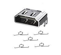 ANSUMG Conector de interfaz de puerto HDMI de repuesto para Sony Playstation 4 PS4 - 2 unidades (Nota: no apto para PS4 Slim/PRO) - 2 unidades y Playstation 4 PS4 Controlador L2 R2 Pulsadores de botón