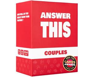 Answer This - Couples - ¿Cuánto Conoces a Tu Pareja? - Juego de Cartas de Relación y Conversación para Noche Romántica o Fiesta - Ideal para Aniversario y Regalo de San Valentín en Inglés