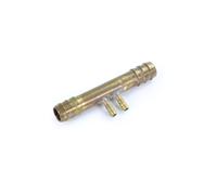 ANT Alphacool ES 2xMCX manifold for 12.7/7.6mm with barbed fitting brass