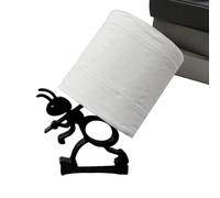 Ant Design - Soporte para papel higiénico, servilleta color negro mate, soporte para pañuelos, resistente que ahorra espacio, almacenamiento de baño, organizador de baño para el hogar,