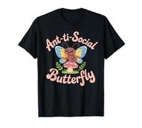 Ant Keeping Ant Ti Social Butterfly Camiseta