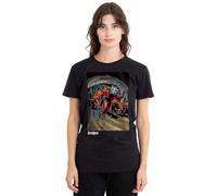 Ant-Man And The Wasp: Quantumania Antman Heroic Ladies T Shirt, Black Camiseta, Negro, XXL para Mujer