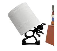 Ant Shaped Toilet Paper Holder, Matte Black Napkin and Tissue Dispenser, Cute Wall Mount Bathroom Organizer for Kitchen RV Camping Travel Home Storage, Practical Daily Use Accessory