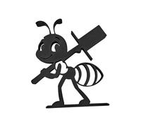 Ant Toilet Roll Holder, Novelty 3D Printed Stand, No Drill Tissue Dispenser with Compact Build, Bathroom Utility with Creative Style, Home Accessory, Restroom Supply for Farmhouse Hotel RV Camper