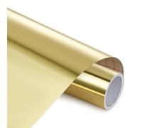 Ant - Vinilo cromado brillante metálico brillante, fácil de quitar y transferir, rollo de vinilo permanente plateado, ideal para crear proyectos de bricolaje, calcomanías, calcomanías y más, para todo