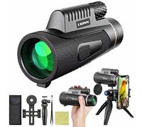 Ant Warrior Telescopio Monocular, 12 x 50 HD Monocular para Movil, Monoculars,FMC BAK4 Prisma Monoculars, para observación Caza y Camping (Negro)
