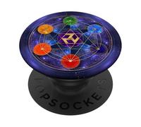Antahkarana in Sacred Geometry Ornament PopSockets PopGrip Adhesivo