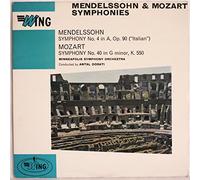 Antal Dorati - Wing - WL 1038: Mendelssohn - Symphony no 4 ; Mozart - Symphony no 40: Antal Dorati: Minneapolis Symphony Orchestra: Vinyl LP