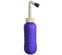 Antallcky - Limpiador portátil para bidé de viaje, bidé personal, pulverizador para inodoro, botella de limpieza perineal anal, para hombres, mujeres, 450 ml, azul