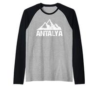 Antalya Montañas Tauro Riviera turca Playa Türkiye Camiseta Manga Raglan