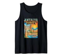 Antalya Turkey Travel Souvenir City Landmark Turista Regalo Camiseta sin Mangas