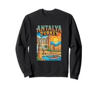 Antalya Turkey Travel Souvenir City Landmark Turista Regalo Sudadera