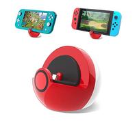 Antank Base de Carga Compatible con Nintendo Switch y Switch Lite, sin Soporte de Carga de proyección, Mini estación de Acoplamiento portátil fácil para Viajar Rojo y Blanco…