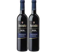 Antaño Crianza Vino Tinto D.O. Rioja, 750ml (Paquete de 2)