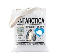 Antártida Gift - Bolsa de aventura para amantes de la aventura, explorador del Polo Sur, pingüino, América del Sur, crucero, regalo para amantes de la naturaleza, Antártida, medium