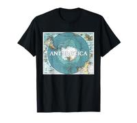 Antártida Mapa Vintage 1912 Continente Polo Sur Camiseta
