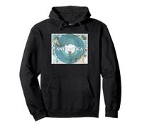 Antártida Mapa Vintage 1912 Continente Polo Sur Sudadera con Capucha