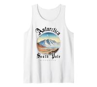Antártida Polo Sur Coordenadas GPS Expedición Polar Camiseta sin Mangas