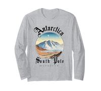 Antártida Polo Sur Coordenadas GPS Expedición Polar Manga Larga
