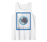 Antártida Polo Sur Expedición Glaciar Isobar Wheather Mapa Camiseta sin Mangas