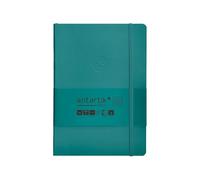 Antartik CUADERNO CON GOMILLA NOTES TAPA BLANDA A5 HOJAS CUADRICULA VERDE AGUAMARINA 80 HOJAS 80 GR FSC