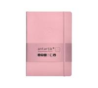 Antartik CUADERNO CON GOMILLA NOTES TAPA BLANDA A5 HOJAS LISAS ROSA PASTEL 80 HOJAS 80 GR FSC