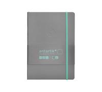 Antartik CUADERNO CON GOMILLA NOTES TAPA BLANDA A5 HOJAS PUNTOS GRIS Y TURQUESA 80 HOJAS 80 GR FSC
