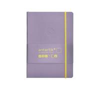 Antartik CUADERNO CON GOMILLA NOTES TAPA BLANDA A5 HOJAS PUNTOS MORADO Y AMARILLO 80 HOJAS 80 GR FSC