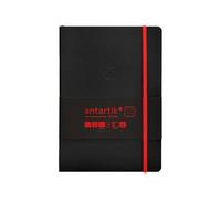 Antartik CUADERNO CON GOMILLA NOTES TAPA BLANDA A5 HOJAS RAYAS NEGRO Y ROJO 80 HOJAS 80 GR FSC